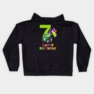 7th Birthday Party 7 Year Old Seven Years Kids Hoodie